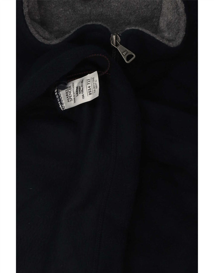 Marks & Spencer Chaqueta polar para hombre UK 40 Large Poliéster azul marino