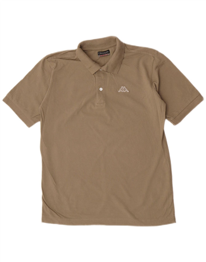 Polo Kappa Hombre Small Beige Algodón