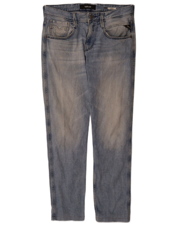 Replay Vaqueros Anbass Slim para Hombre W29 L30 Azul