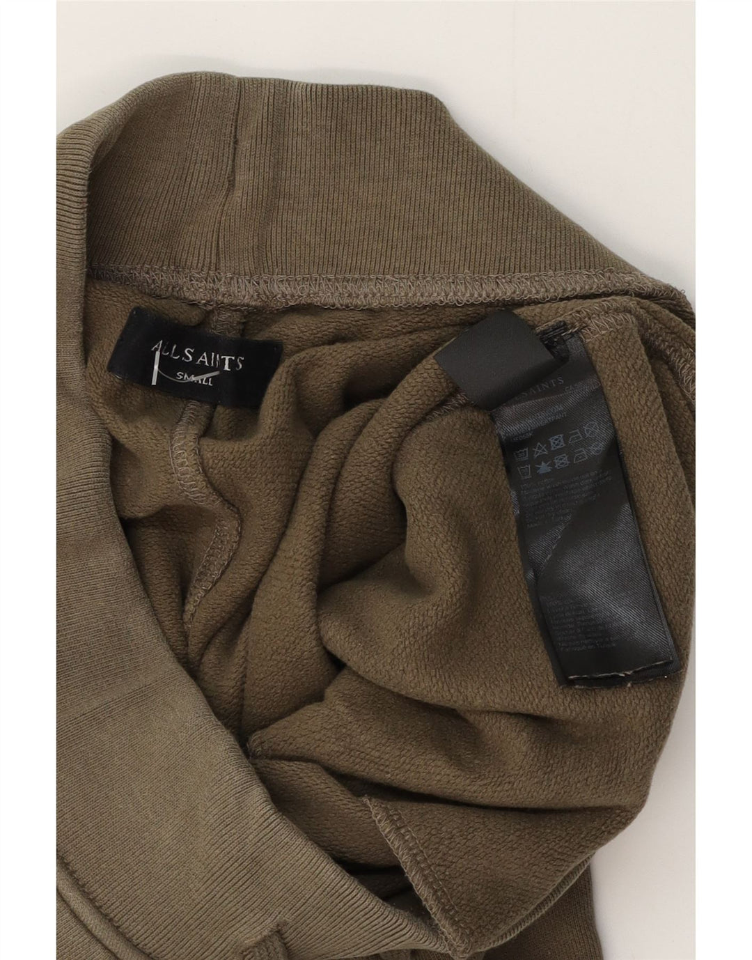 ALL SAINTS Pantalones de chándal para hombre Joggers Small Khaki Cotton