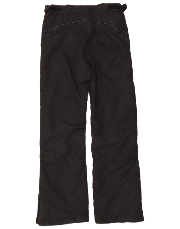 Brugi - Pantalones de esquí para mujer, talla 40, talla pequeña, poliamida negra