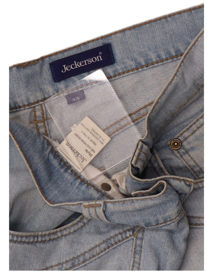 Jeckerson Jeans ajustados para hombre W33 L29 Algodón azul