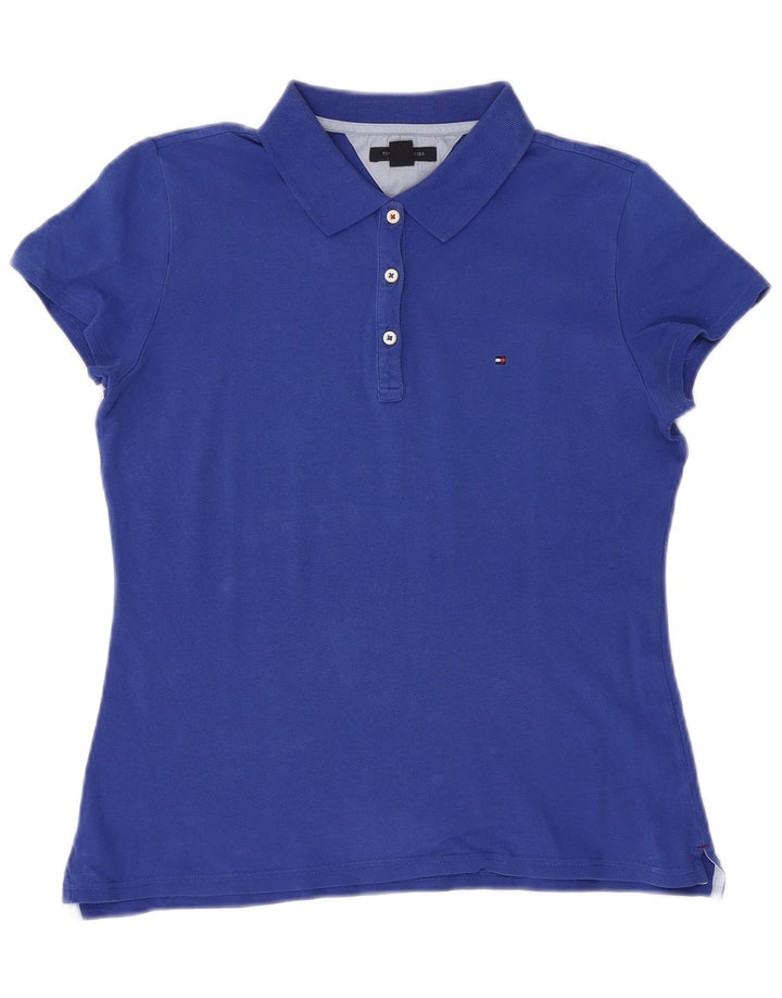 TOMMY HILFIGER Polo para mujer UK 40 Algodón azul medio