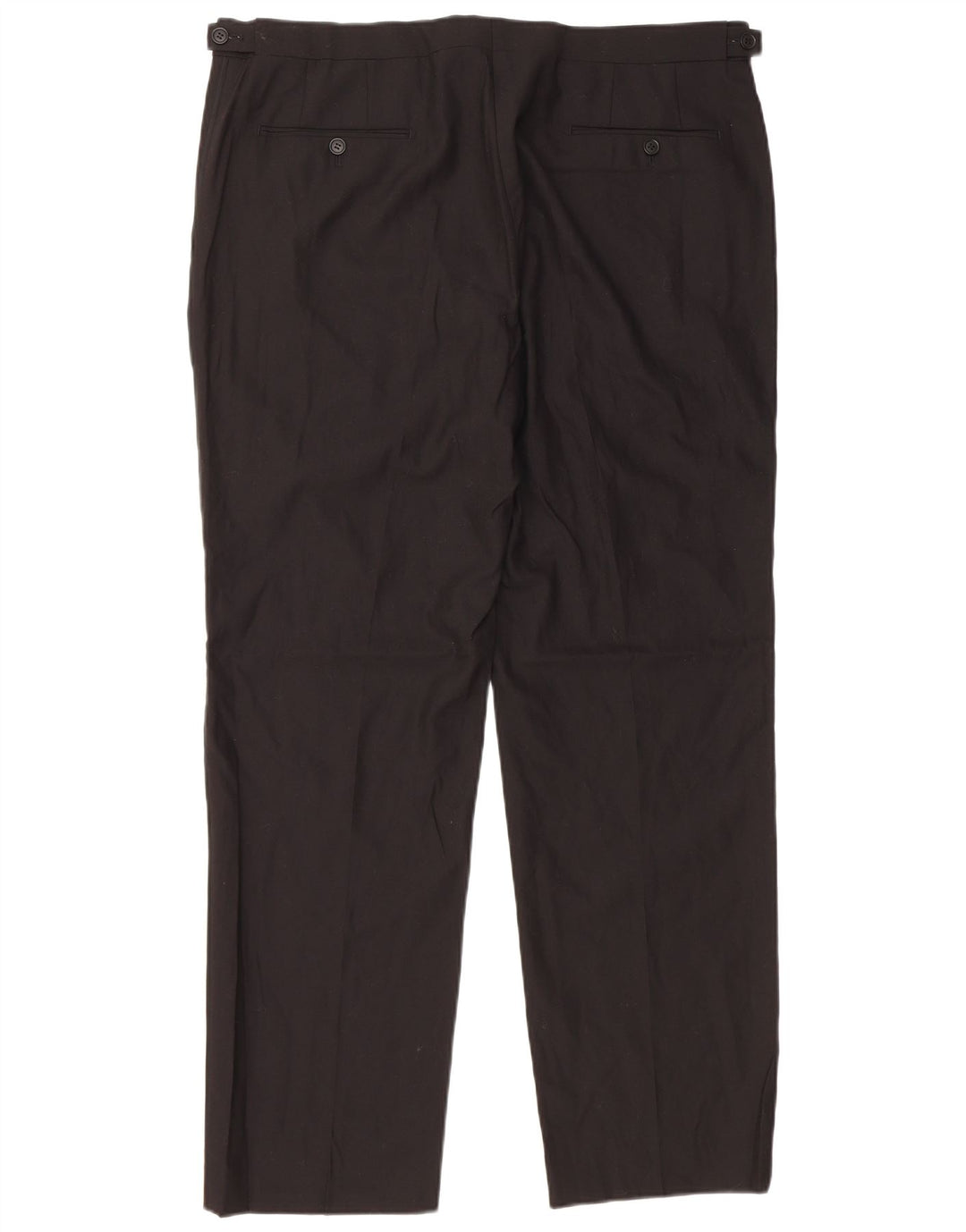 Marks & Spencer Pantalones de traje rectos autógrafos para hombre W38 L31 Black Classic