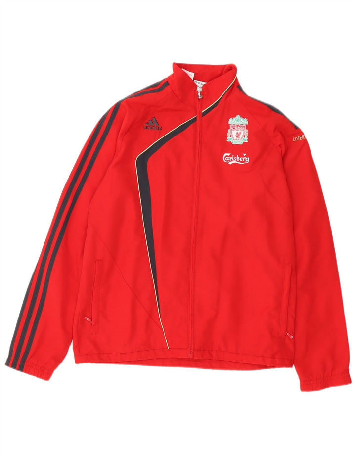 ADIDAS Chaqueta de chándal Liverpool para niños 13-14 años Bloque de Color Rojo