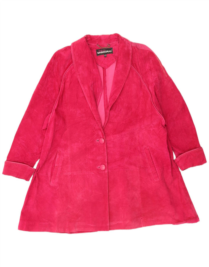 Giorgio Mobiani Abrigo de ante para mujer UK 40 XL Rosa