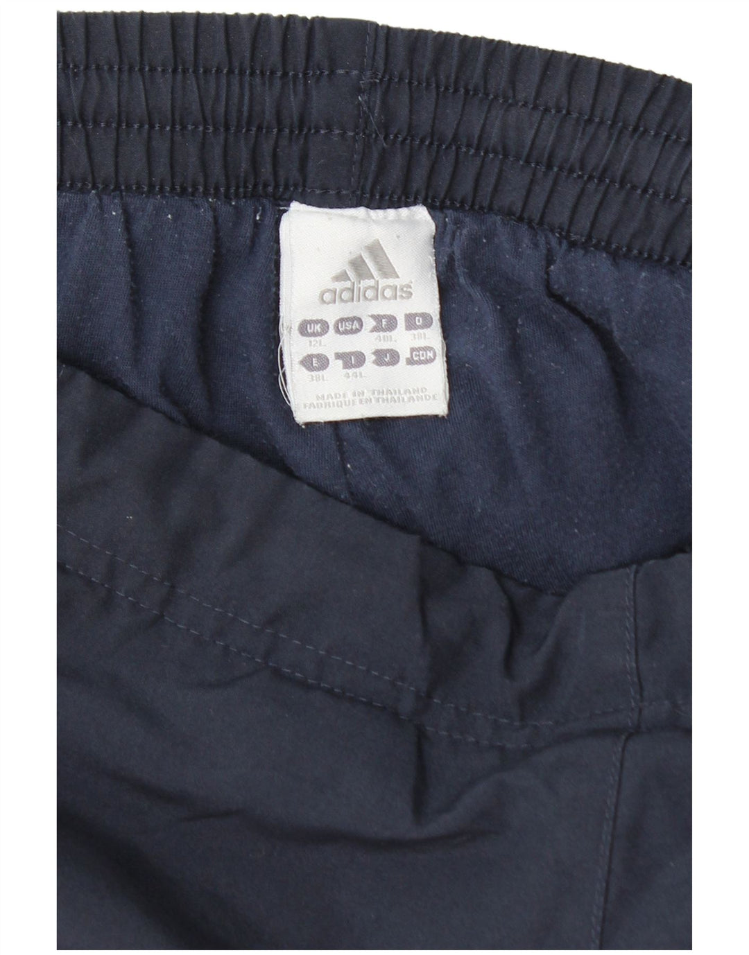 ADIDAS Pantalones largos de chándal para mujer UK 12 Medium Azul marino Poliéster