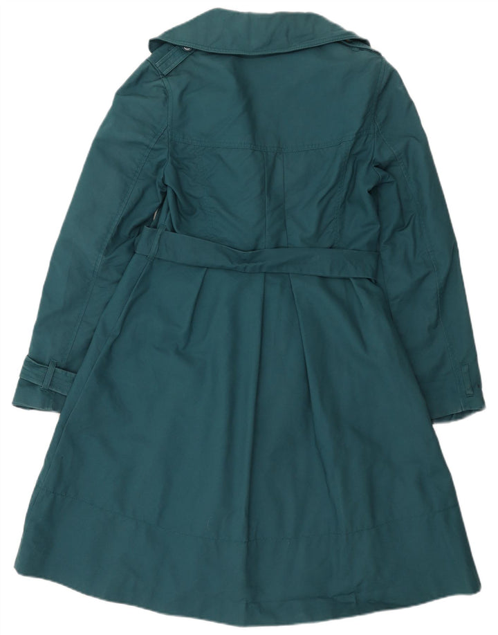 Monsoon Gabardina para mujer UK 40 Small Algodón verde