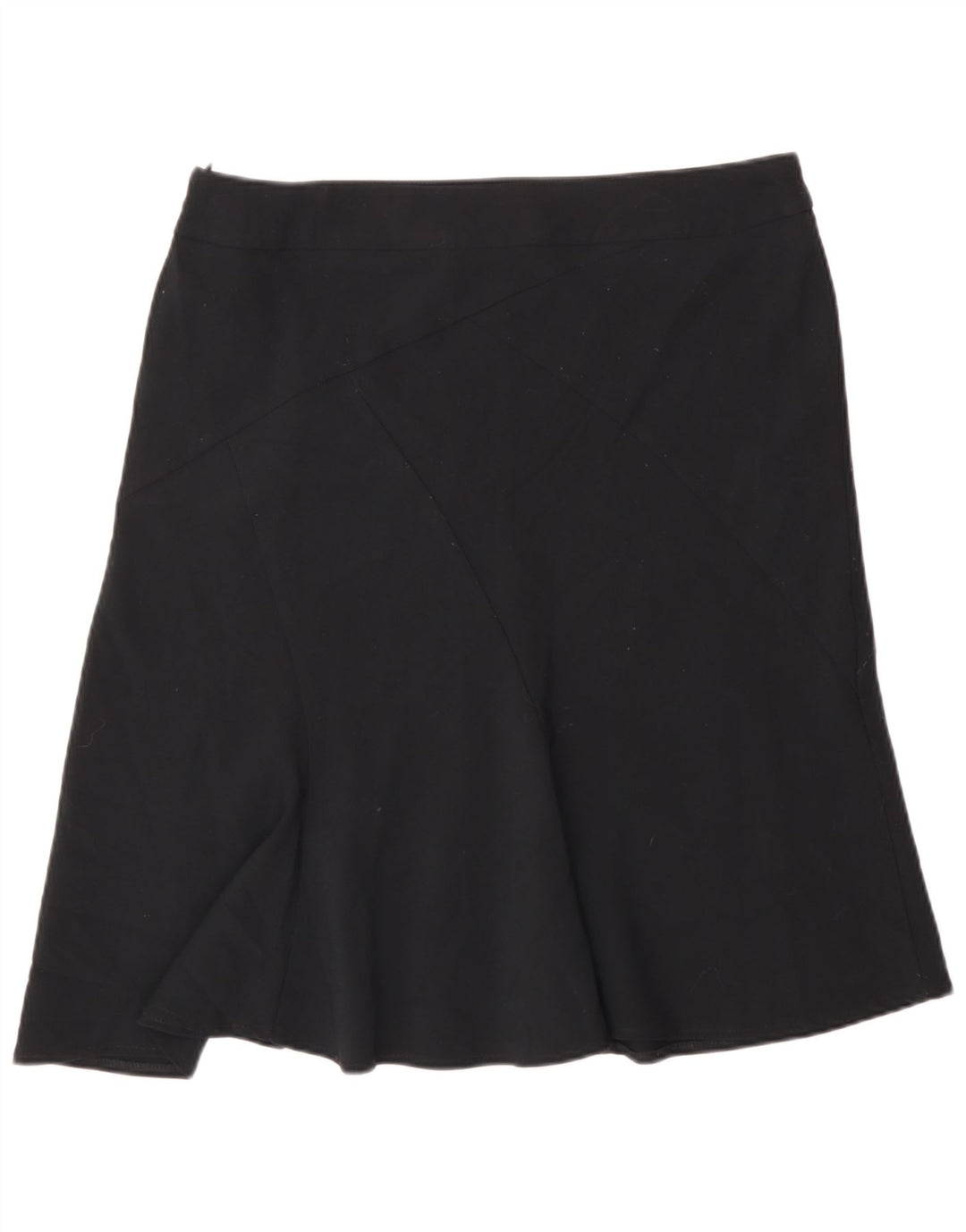 Marks & Spencer Falda Acampanada para Mujer UK 40 Grande W32 Poliéster Negro