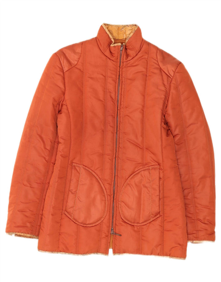 ALVIERO MARTINI Chaqueta acolchada para mujer IT 44 Mediana Naranja