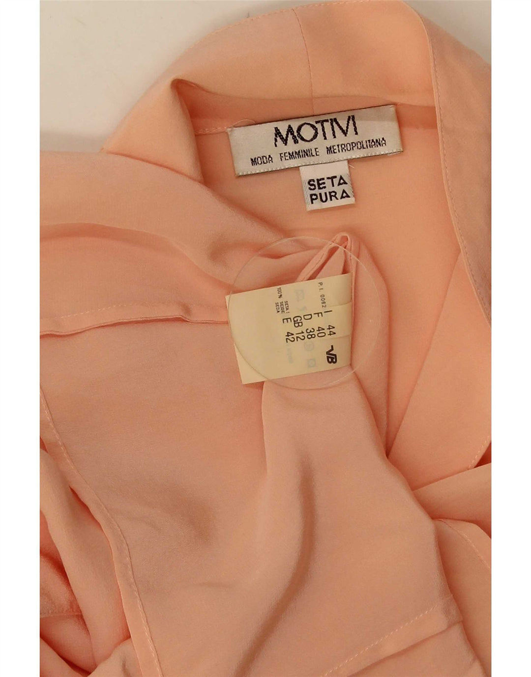 MOTIVI Blusa camisera para mujer UK 12 Seda rosa mediana