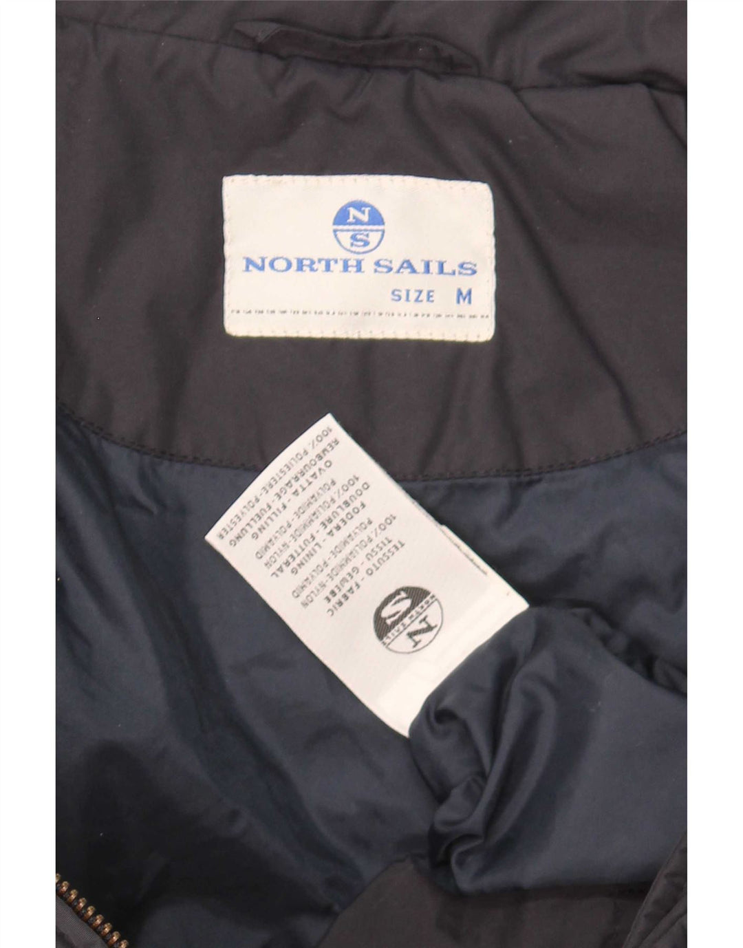 North Sails Chaqueta acolchada gráfica para hombre UK 38 Medium Azul marino Poliamida