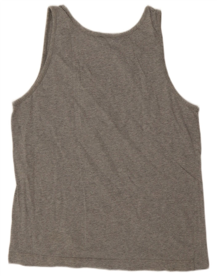 Champion Camiseta sin mangas para mujer UK 46 Grande Gris Algodón