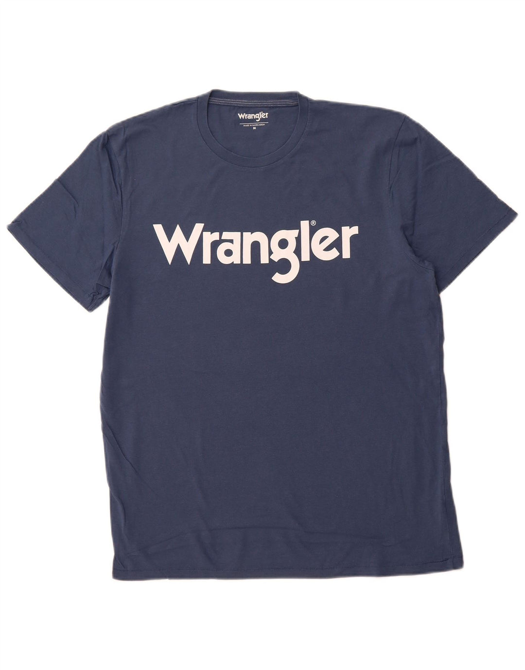 WRANGLER Camiseta gráfica para hombre Top Medium Azul marino Algodón