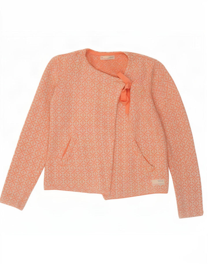 Odd Molly - Cárdigan extragrande para mujer, talla 2, color naranja medio, geométrico