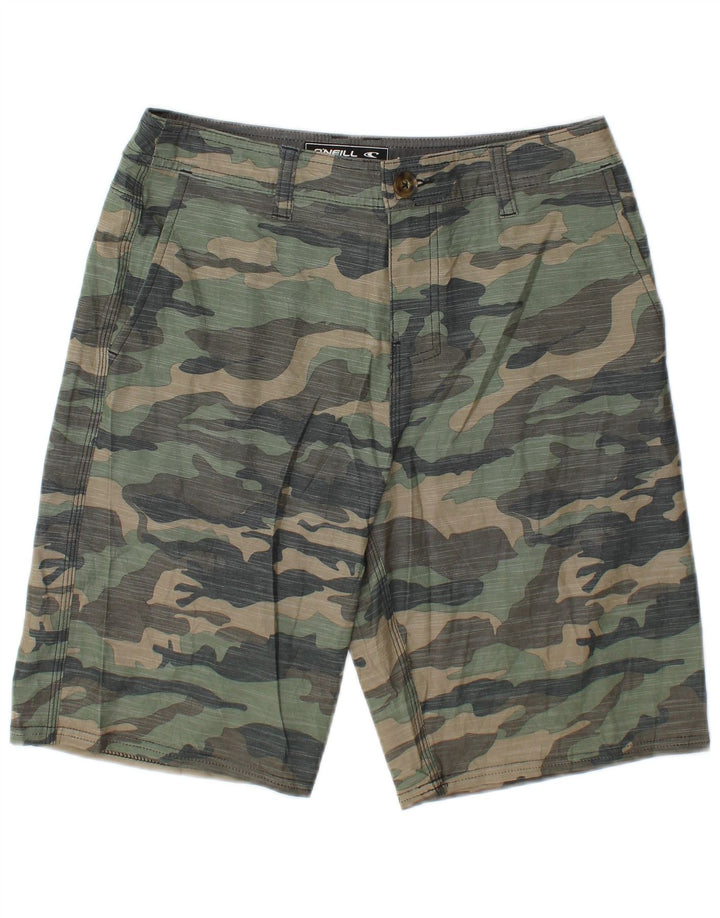 O'Neill Pantalones cortos chinos para hombre W29 Amall Poliéster de camuflaje multicolor