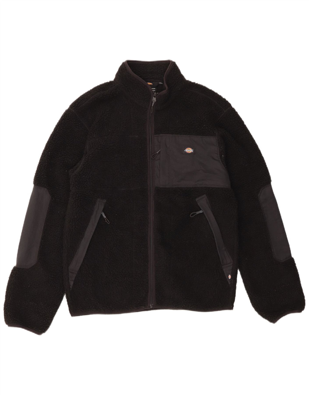 Dickies Chaqueta polar para hombre ES 38 Mediana Negro Colorblock Poliéster