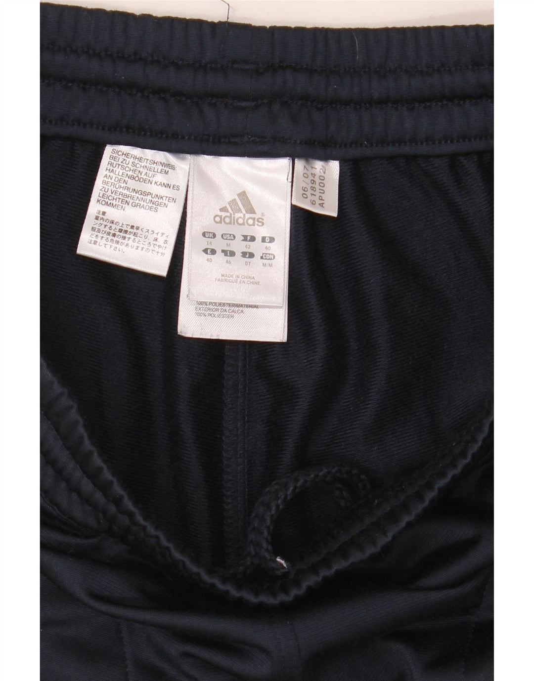 Adidas Pantalones de chándal para mujer UK 44 Medio Azul marino Poliéster