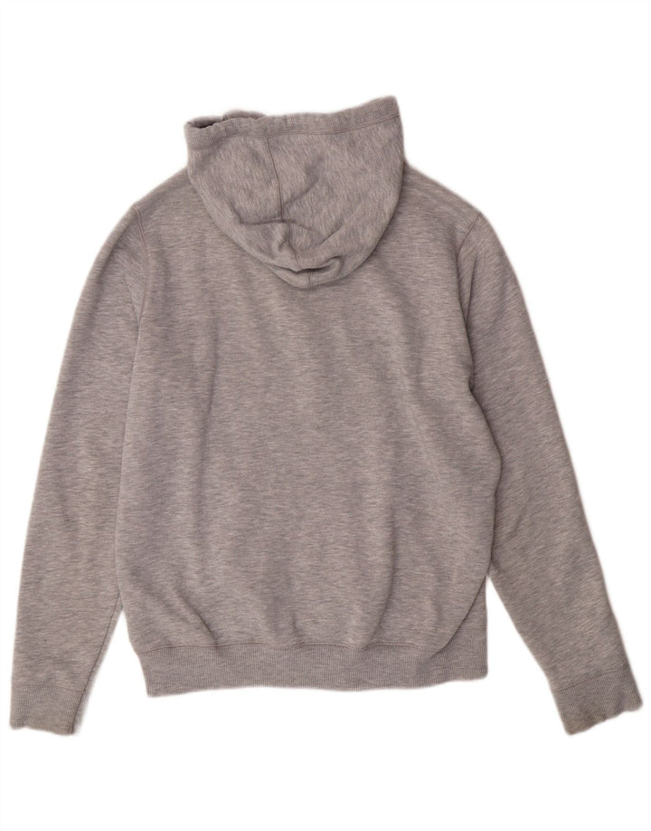TOMMY HILFIGER Suéter con capucha y cremallera de ajuste regular para hombre Gris medio moteado