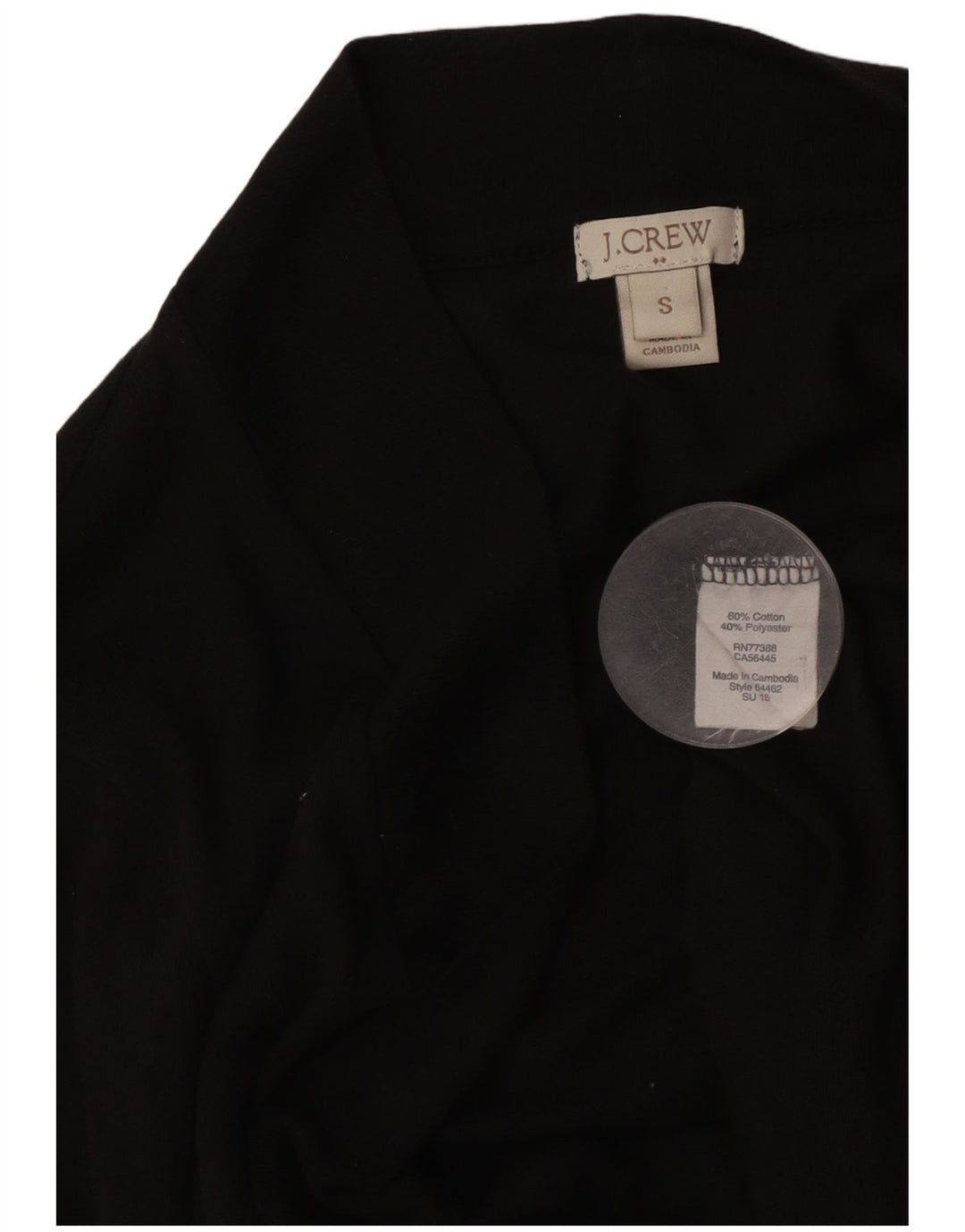 J. Crew Suéter tipo cárdigan abierto para mujer Reino Unido 10 Pequeño Algodón negro