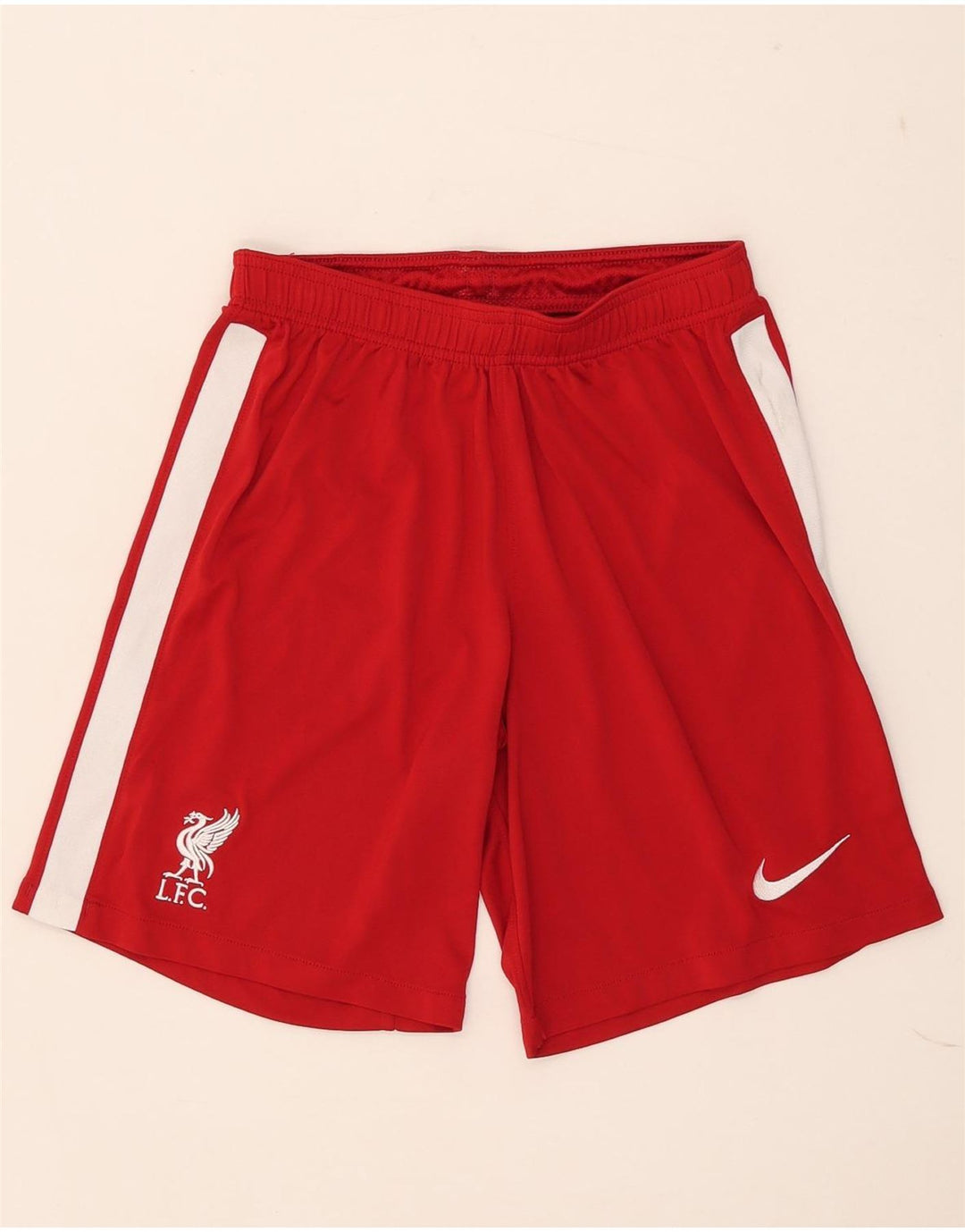 Pantalones cortos deportivos Nike Liverpool para hombre Poliéster color block rojo mediano