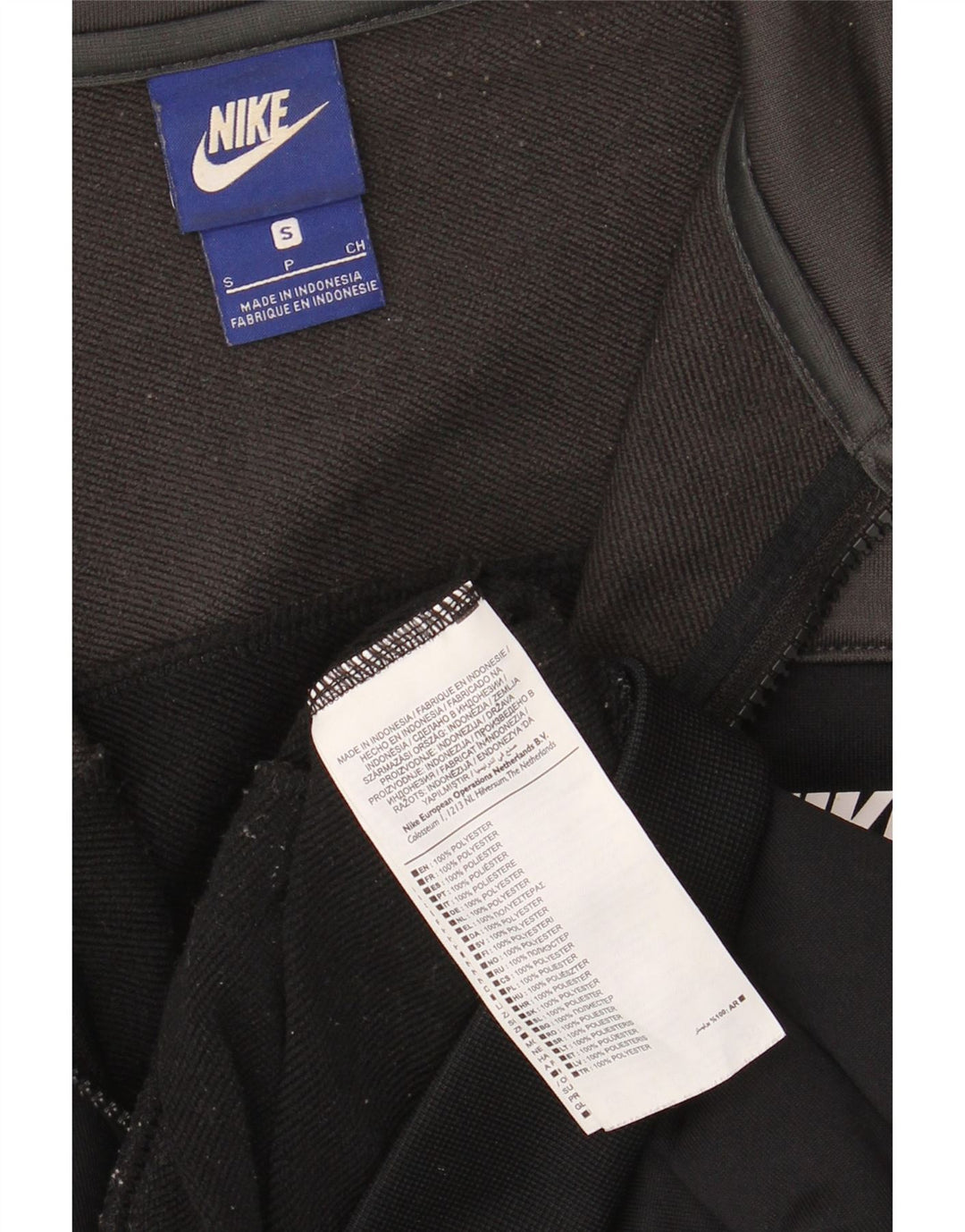 Nike - Chaqueta de chándal para hombre, talla pequeña, color negro, poliéster