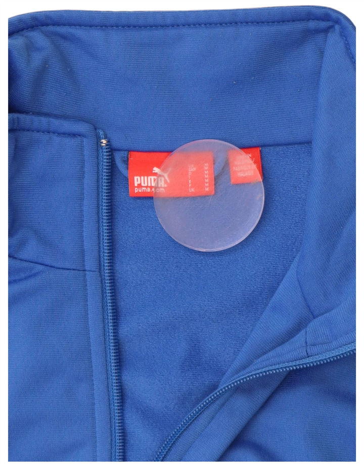 PUMA Chaqueta de chándal para hombre con bloques de color azul medio Poliéster
