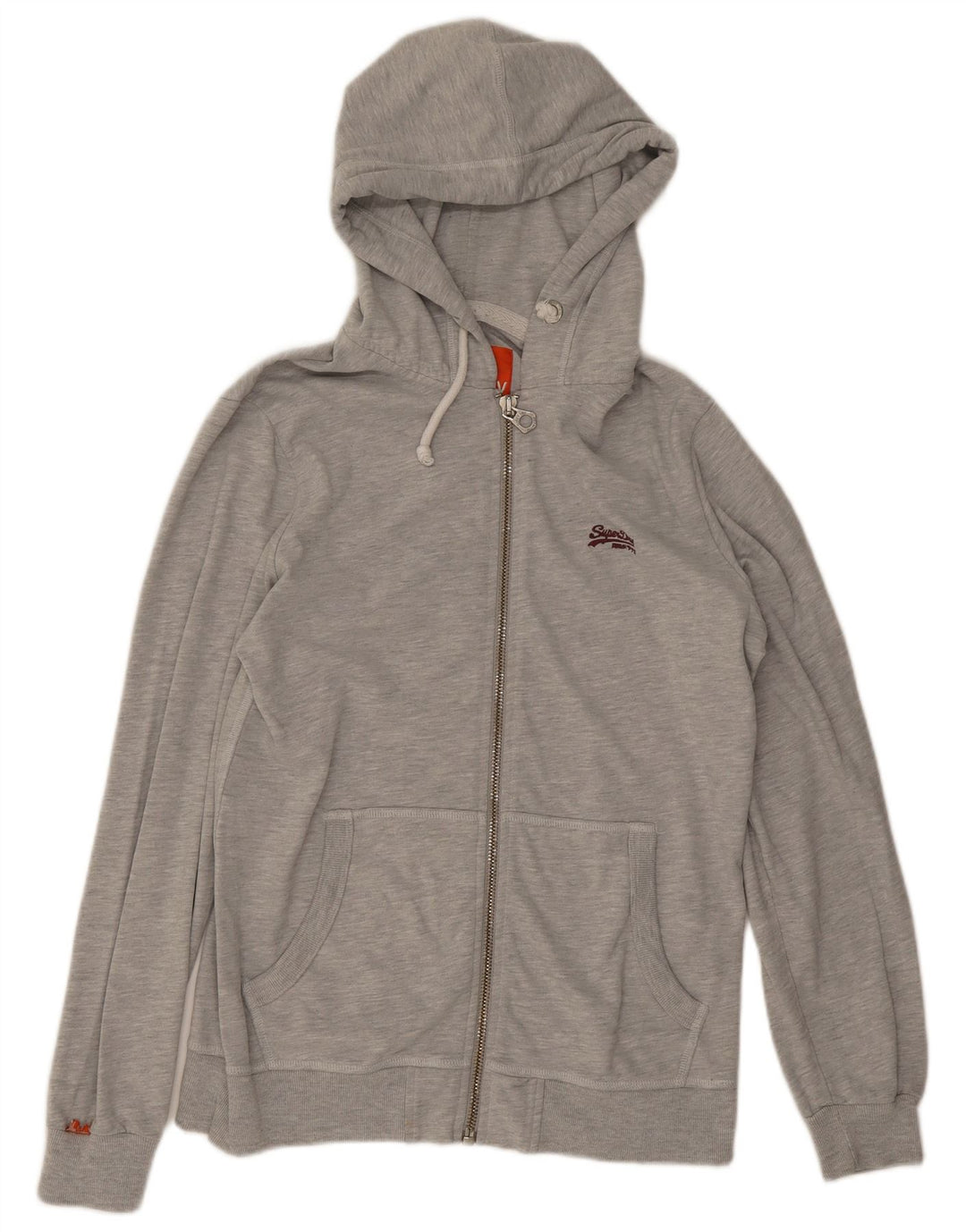 Superdry Hombre Sudadera Con Capucha Y Cremallera De Algodón Gris Medio
