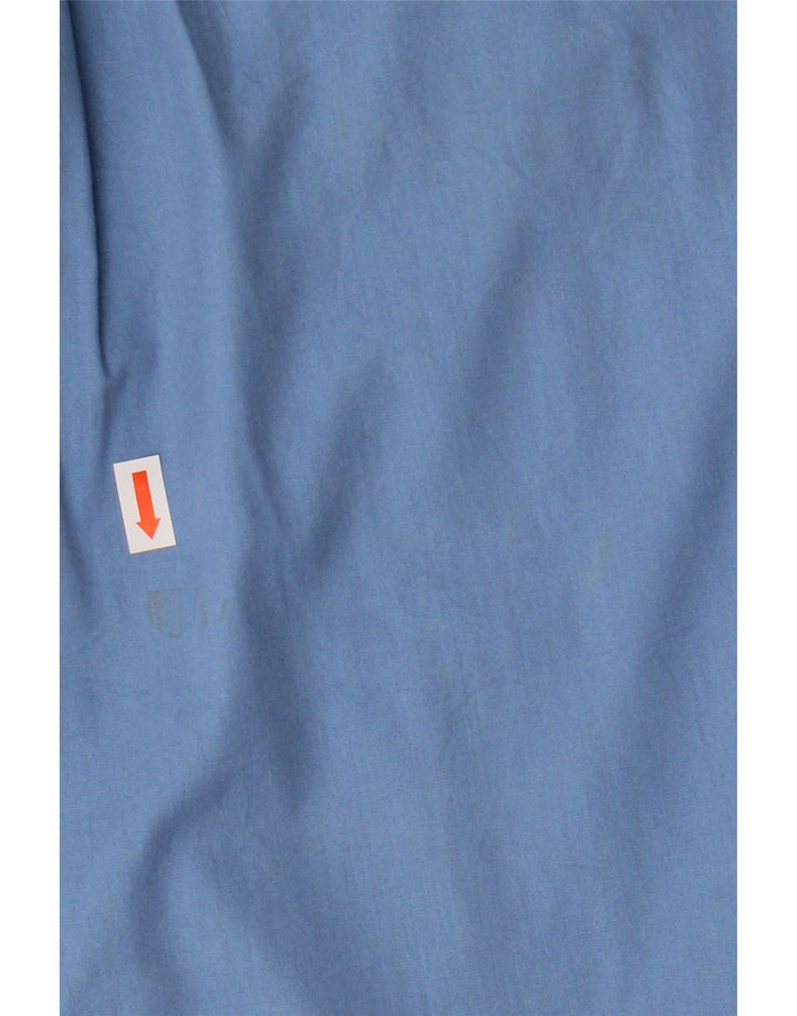 Camisa Wrangler Hombre Grande Azul Algodón
