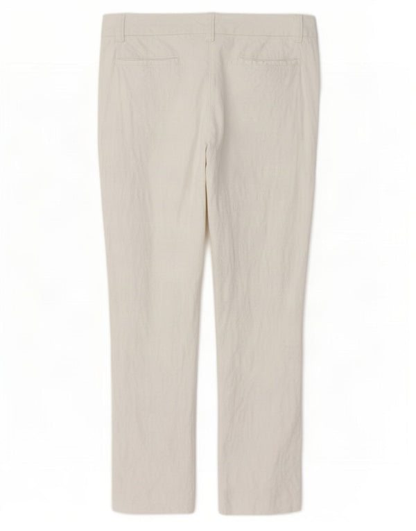 Moschino Pantalones chinos ajustados para mujer UK 14 Large W34 L27 Algodón blanco
