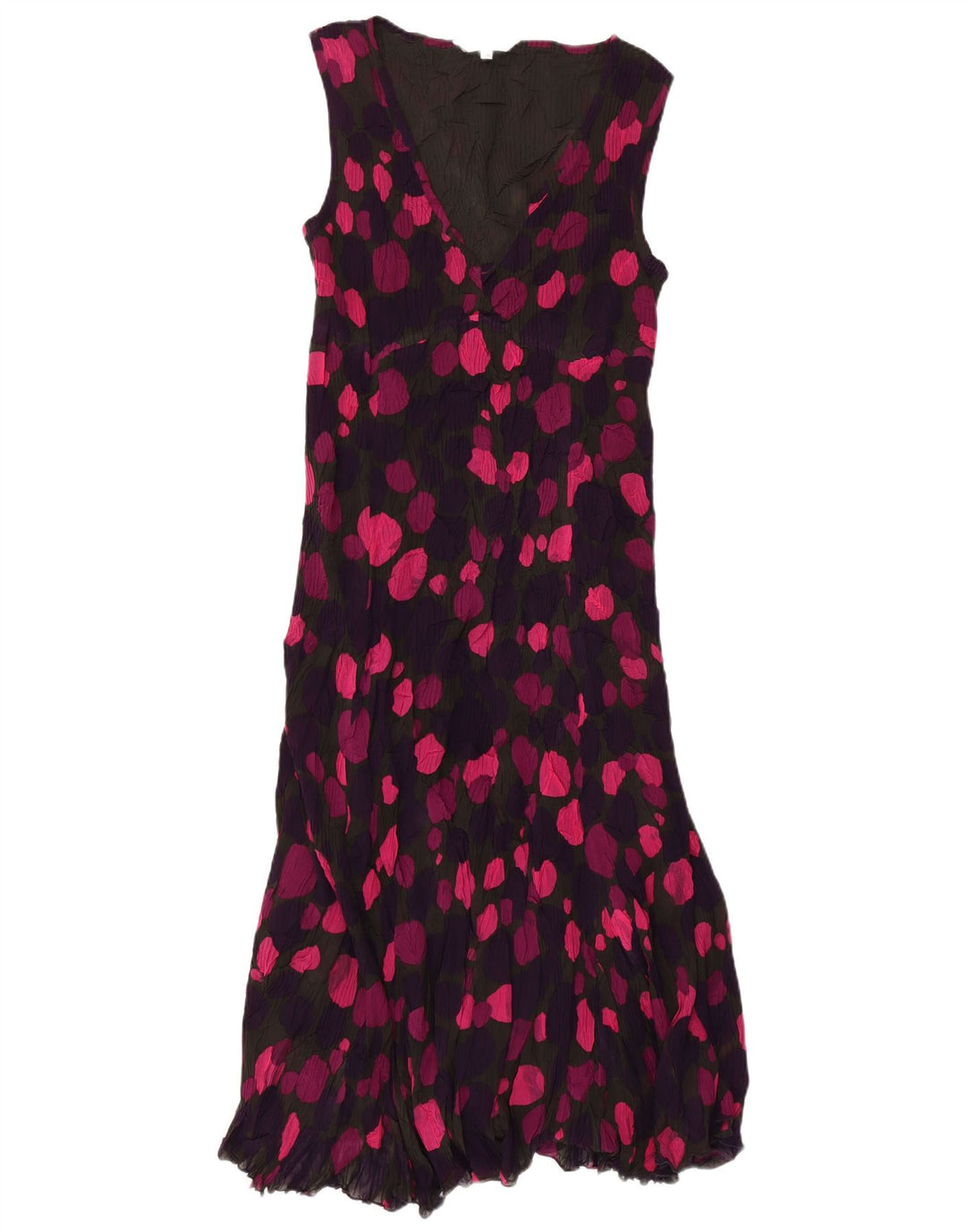 EAST Vestido largo sin mangas para mujer UK 44 Mediano con lunares multicolores