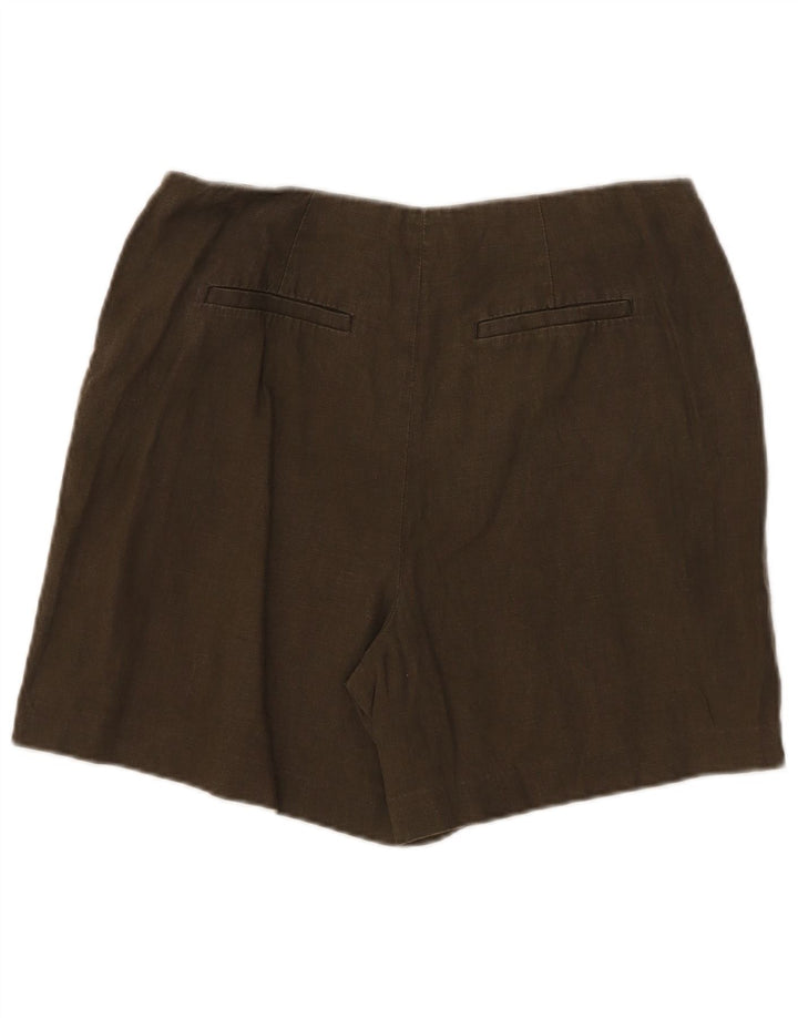 Pantalones cortos chinos Boden para mujer UK 12 Medium W32 Khaki Linen