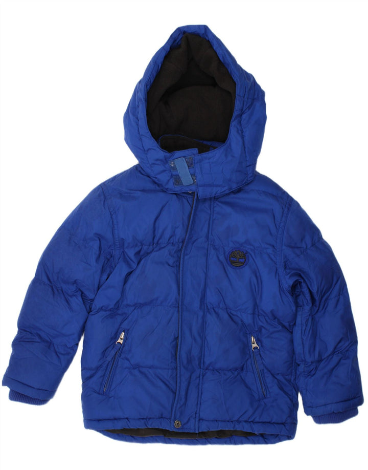 TIMBERLAND Chaqueta Acolchada Con Capucha Niño 5-6 Años Azul Poliéster