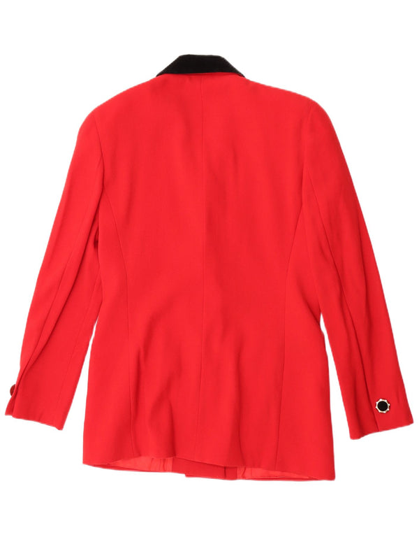 Renato Balestra Chaqueta Blazer Elegante de 3 Botones para Mujer IT 40 Small Red Classic