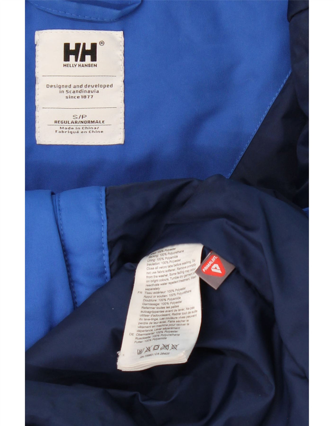 HELLY HANSEN Chaqueta cortavientos con capucha de ajuste regular para hombre UK 36 Small Blue