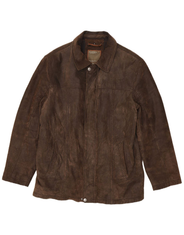 Canda Chaqueta de cuero para hombre EU 54 2XL Cuero marrón