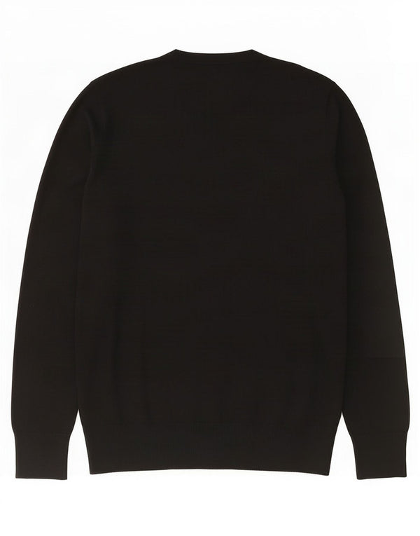 Gap Jersey con Cuello en V para Mujer UK 46 Grande Algodón Negro
