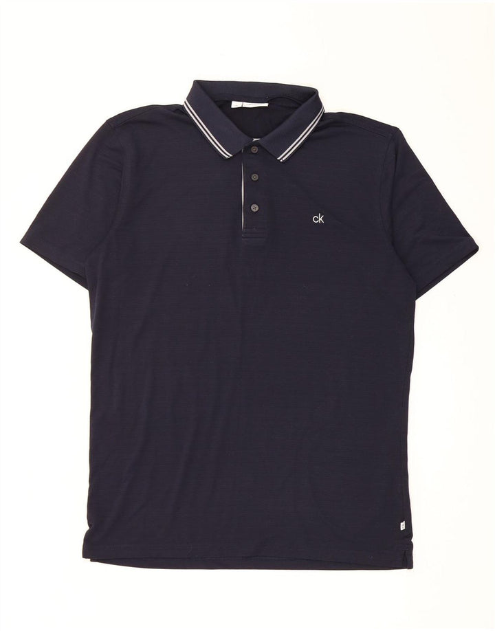Polo Calvin Klein para hombre Poliéster azul marino mediano