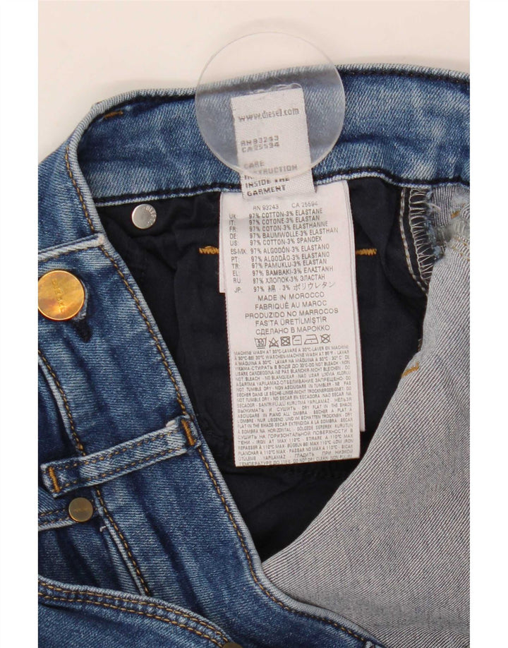 Diesel Mujer Sandy Regular Slim Vaqueros Rectos W28 L29 Algodón Azul