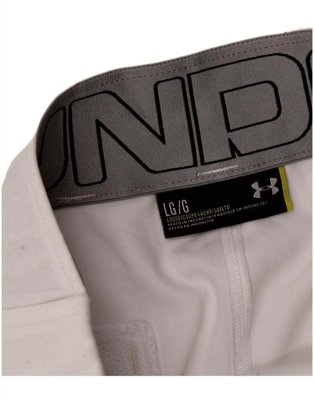 UNDER ARMOUR Pantalones casuales para hombre Joggers grandes W34 L30 blanco