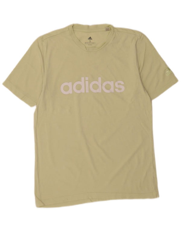 Adidas Hombre Camiseta Gráfica Top Pequeño Verde