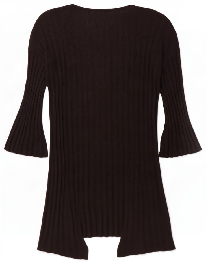 Topshop Cárdigan abierto de gran tamaño para mujer, talla S, color negro