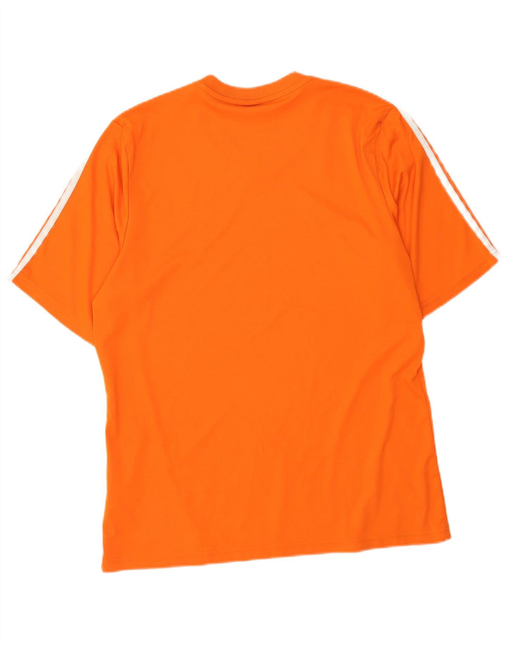 Adidas Mens Climalite Camiseta Top Grande Naranja Poliéster