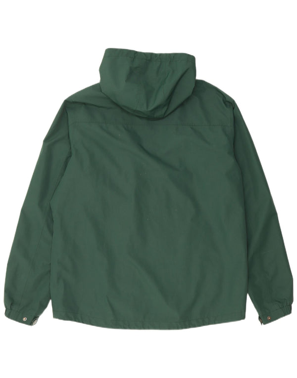 Chaqueta cortavientos con capucha para hombre Fat Face UK 40 Poliéster verde grande