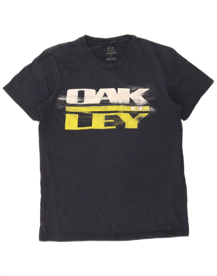 Oakley - Camiseta gráfica para hombre, talla pequeña, azul marino