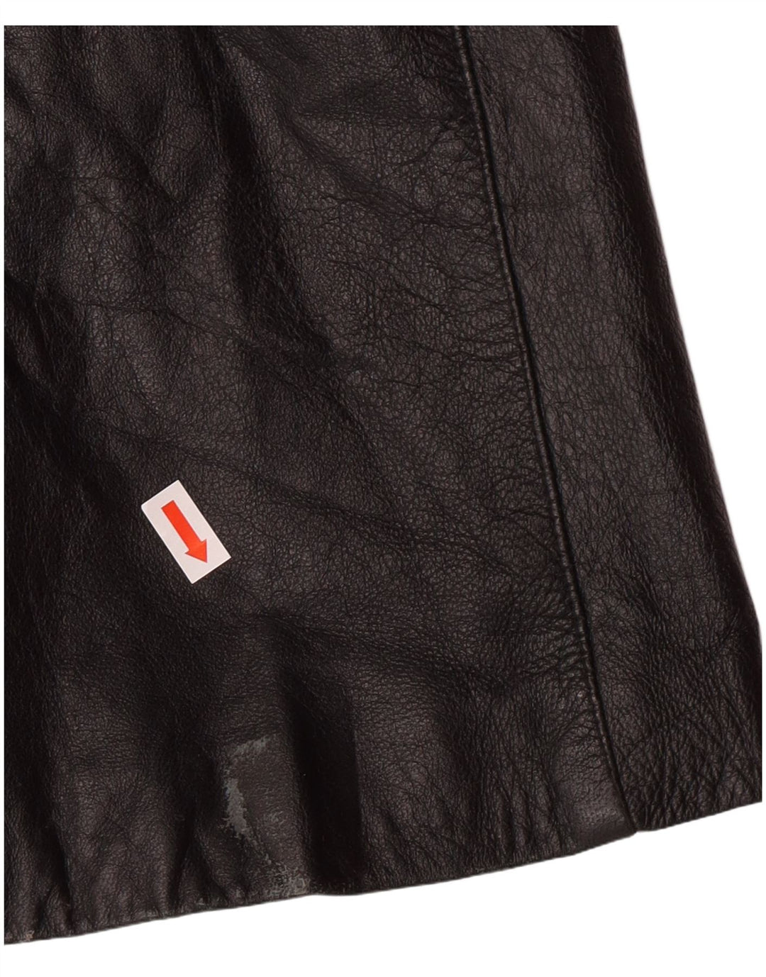 NUEVA COLECCIÓN Abrigo de Piel Mujer IT 44 Medio Cuero Negro