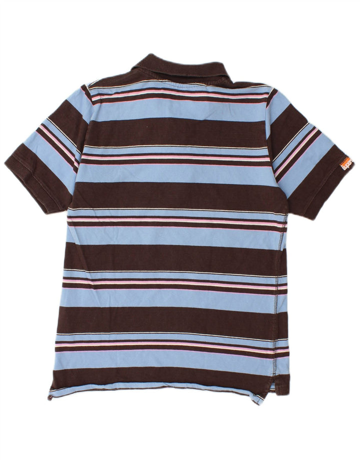 Superdry Polo Para Hombre De Algodón A Rayas Marrón Pequeño