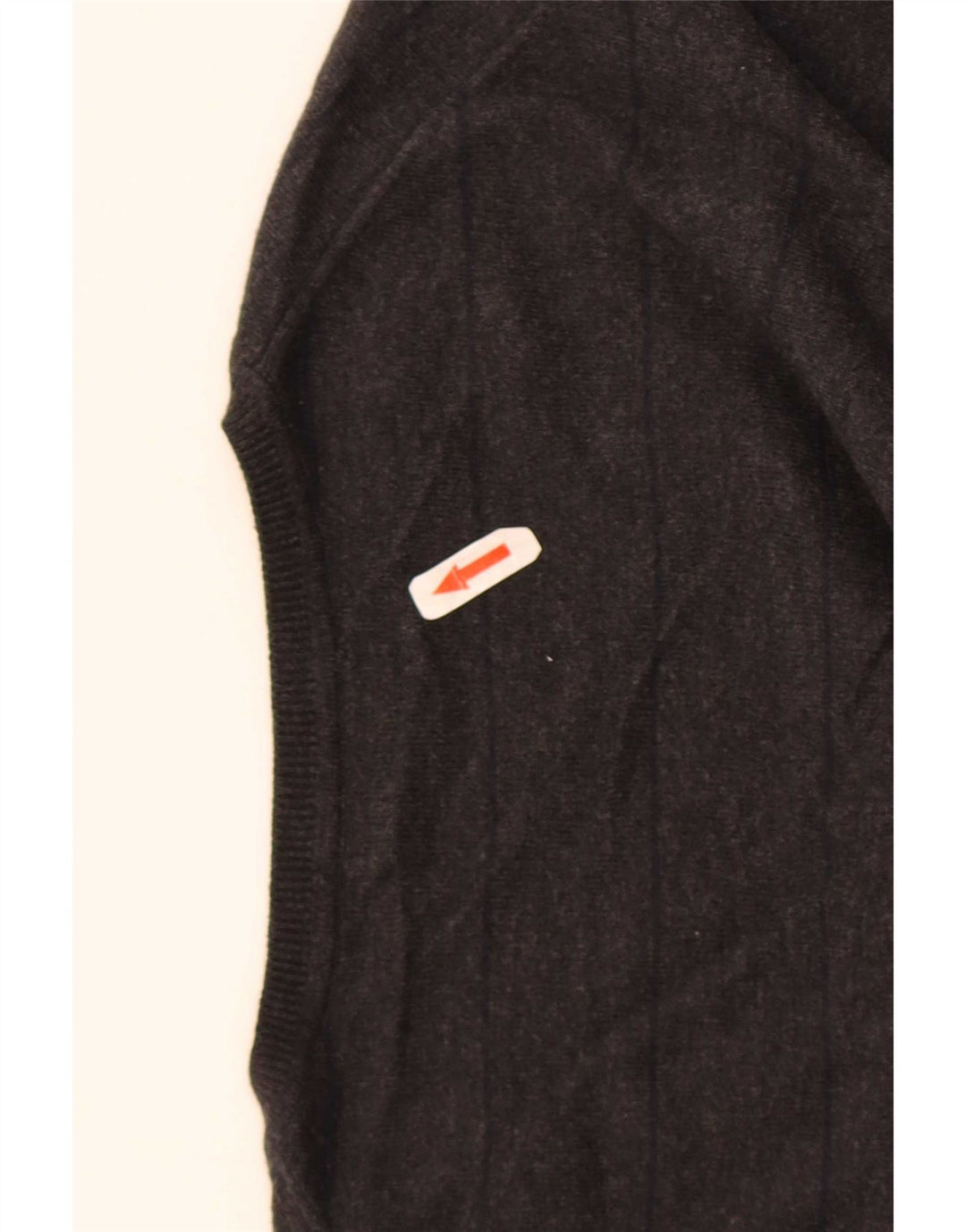 Massimo Dutti Jersey Hombre con Cuello en V 2XL Negro Rayas