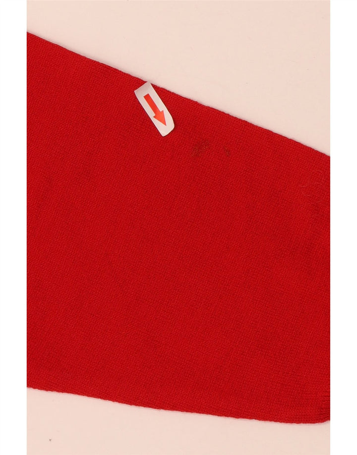 Pierre Cardin - Jersey de cuello redondo para hombre, talla grande, acrílico rojo