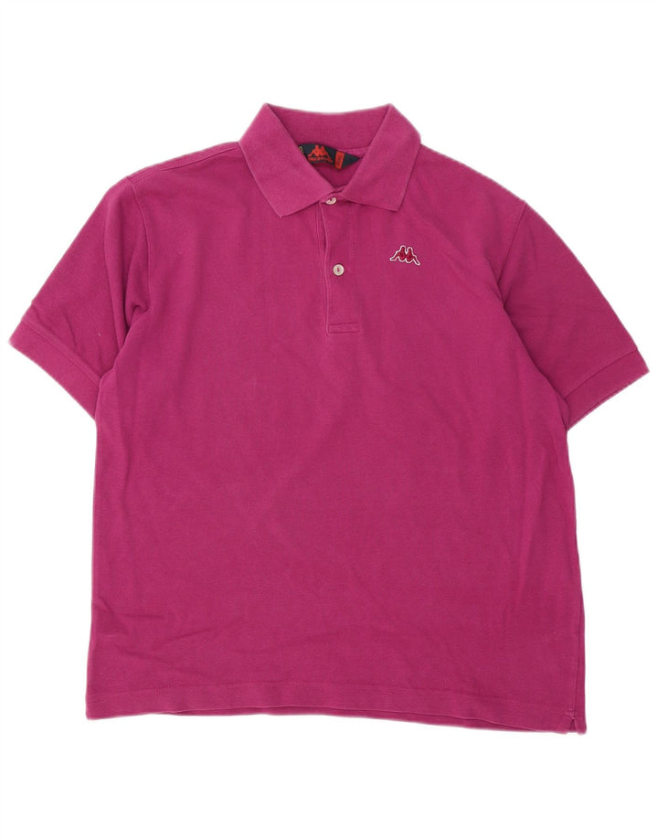 Kappa Polo Hombre Small Morado Algodón